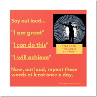 Positive Affirmations - small changes, BIG difference Posters and Art